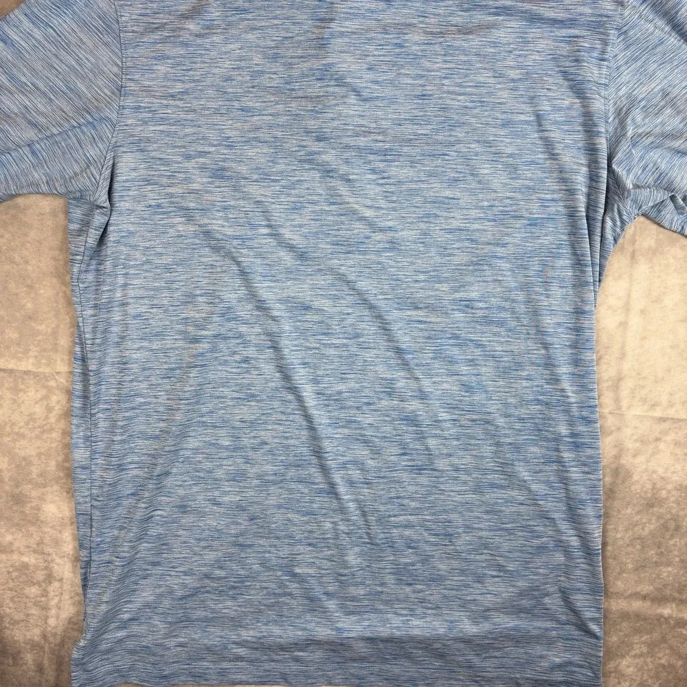 Johnnie-O Polo Shirt Lot (2) Mens L White Blue Floral Feather Performance Preppy - Picture 16 of 16
